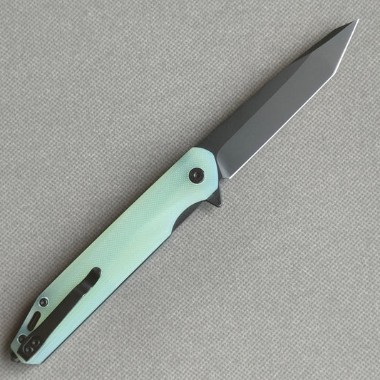 VORIXN Flipper Knife 2Cr13 & Carbon Fiber Handle (3.8" D2 Blade) KM005