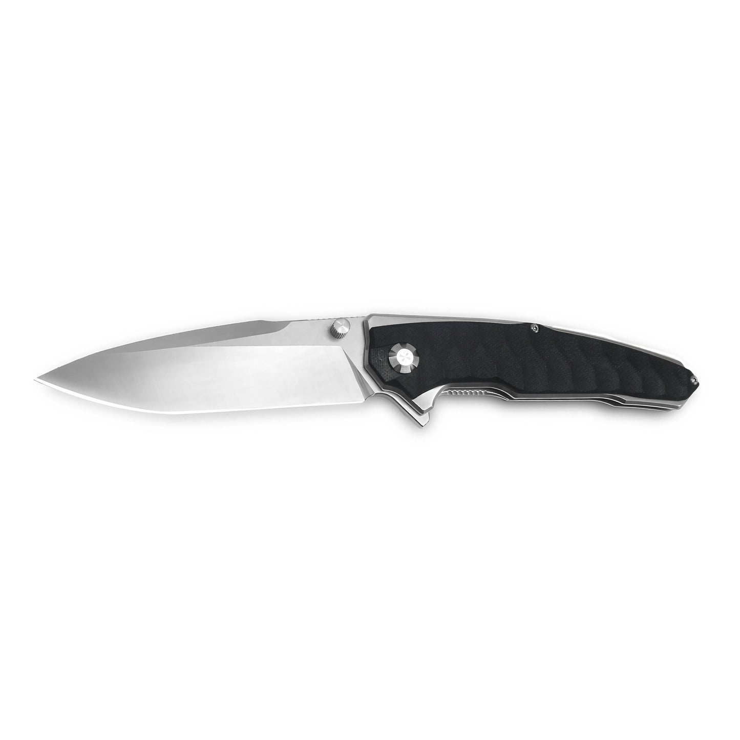 VORIXN Flipper & Thumb Stud Knife Stainless Steel & G10 Handle (4.3" 9Cr13 Blade) KA009
