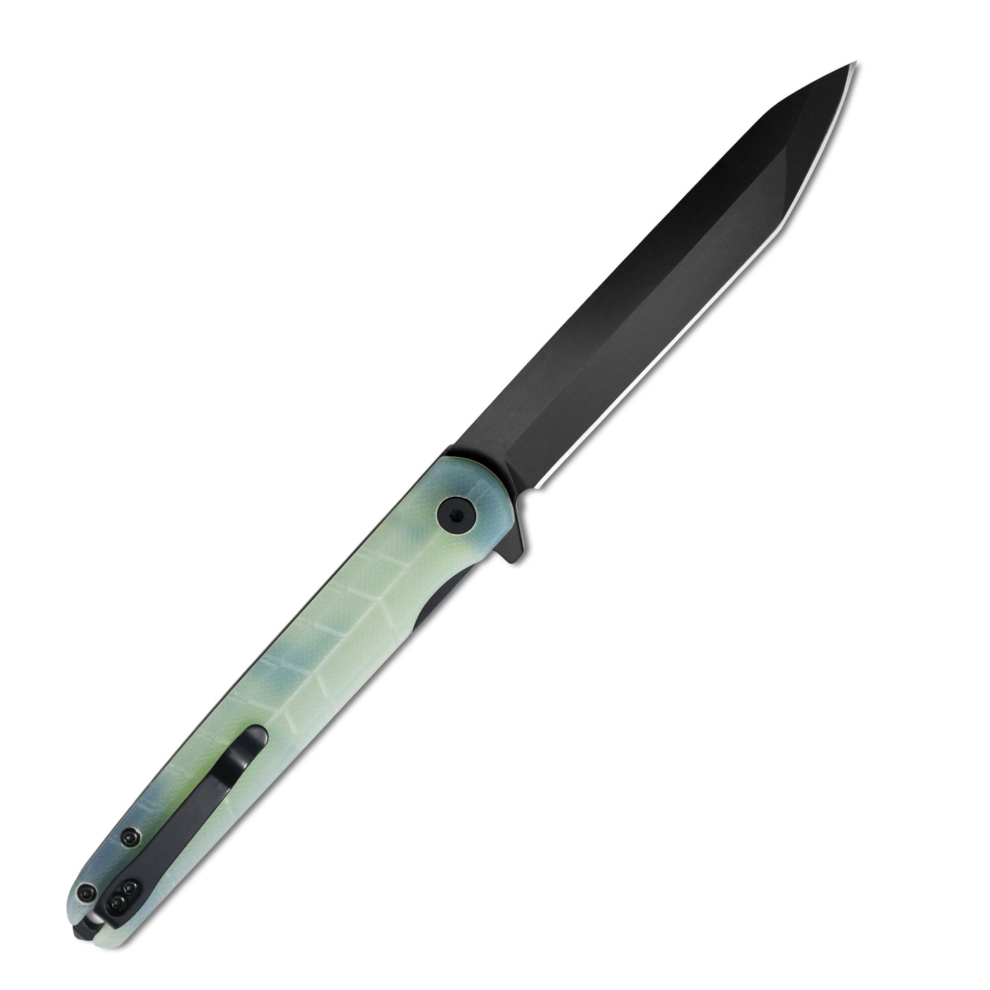 VORIXN Flipper Knife 2Cr13 & Carbon Fiber Handle (4.7" D2 Blade) KM001