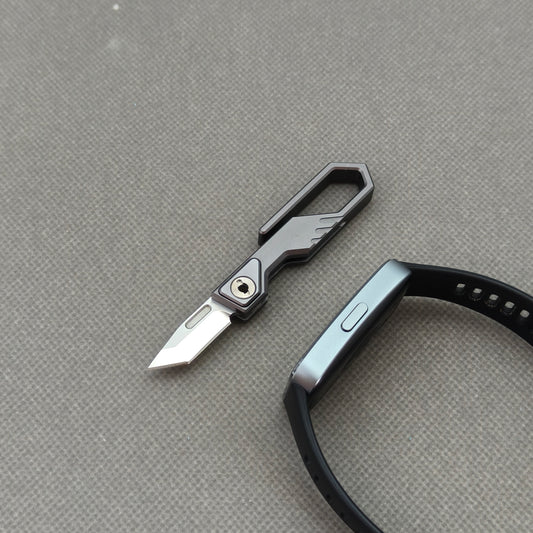 VORIXN NA005 Super Tiny Folding Knife – open view showing Aircraft-Grade Aluminum Alloy handle and Cr20Mo1V4 blade profile