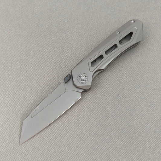 VORIXN "Aerial" Thumb Stud Knife PVD Coating Titanium Handle (3.2" M390 Blade) KB071