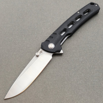 VORIXN KA001 Folding Knife – open non-clip side view showing Stainless Steel & G10 handle and 9Cr13 blade profile