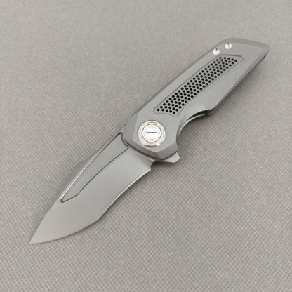 VORIXN "Aerial" Flipper Knife PVD Coating Titanium Handle (2.8" CPM S35VN Blade) KB072