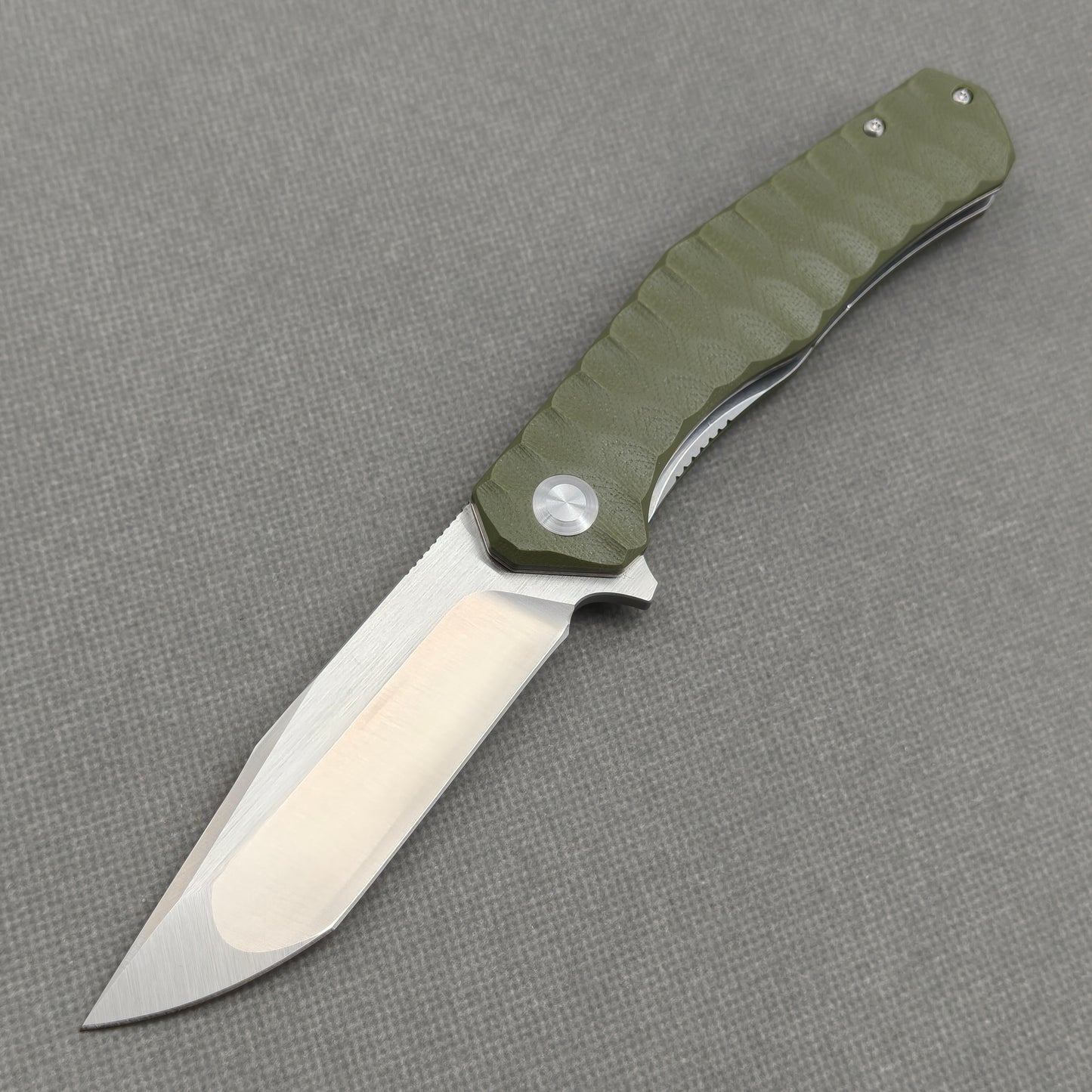 VORIXN Flipper Messer Edelstahl & G10 Griff (9,9 cm 9Cr18 Klinge) KA010