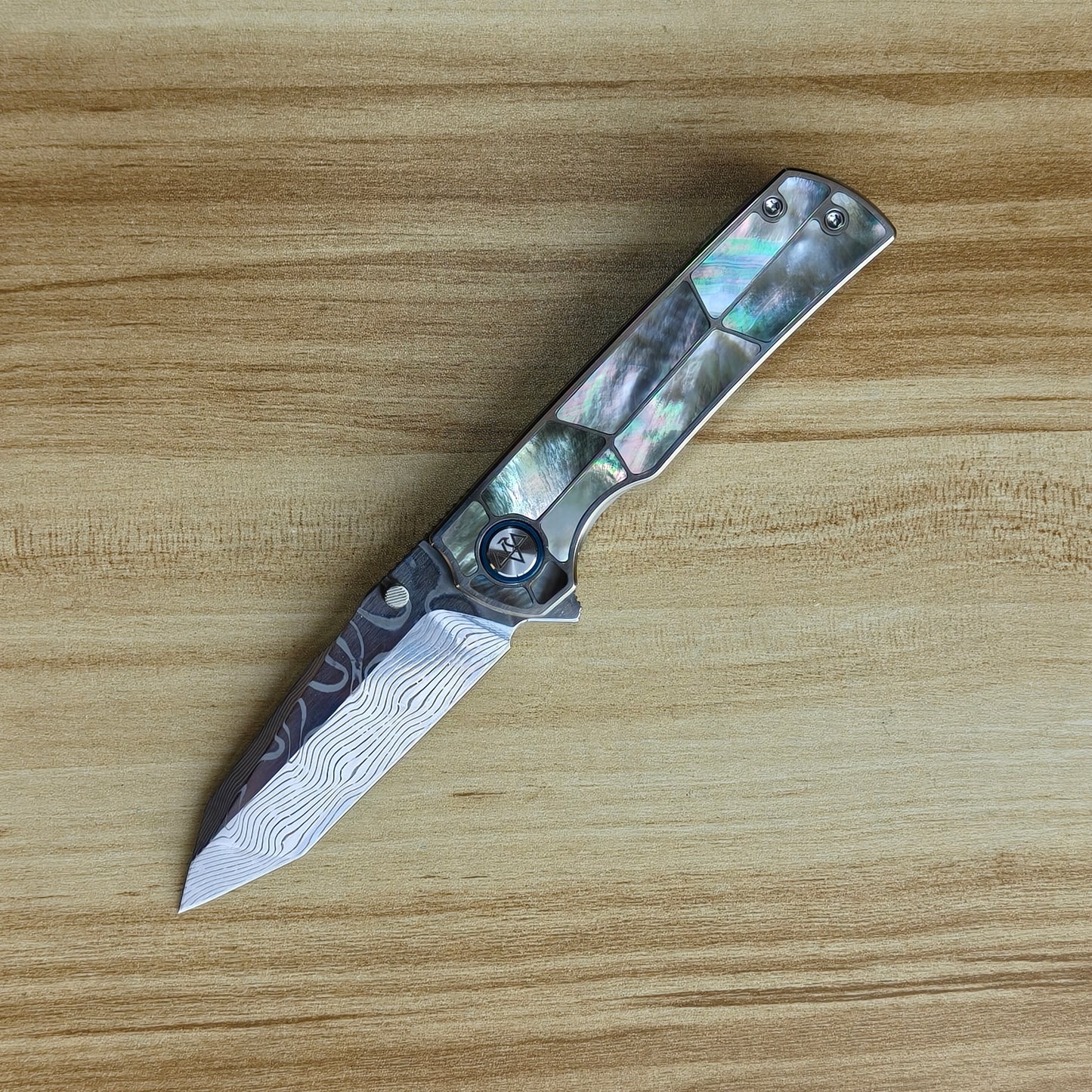 VORIXN "Ocean Mirage" Flipper & "Forest Mirage", Thumb Stud Knife (3.4" Blade) KB059. KB060, KB061, KB062, KB063