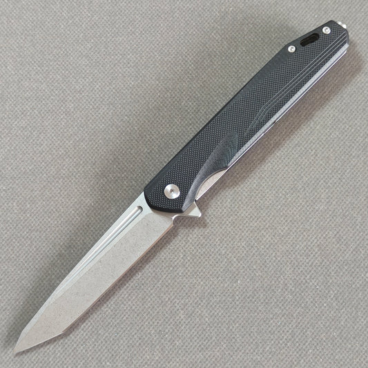 VORIXN Flipper Knife 2Cr13 & Carbon Fiber Handle (3.8" D2 Blade) KM002