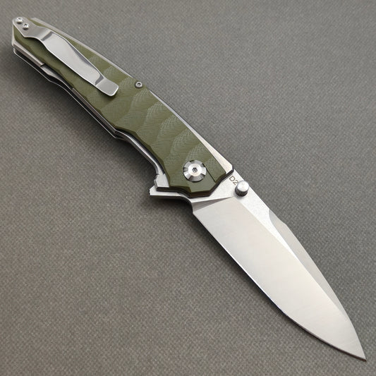 VORIXN Flipper & Thumb Stud Knife Stainless Steel & G10 Handle (4.1" 9Cr13 Blade) KA007