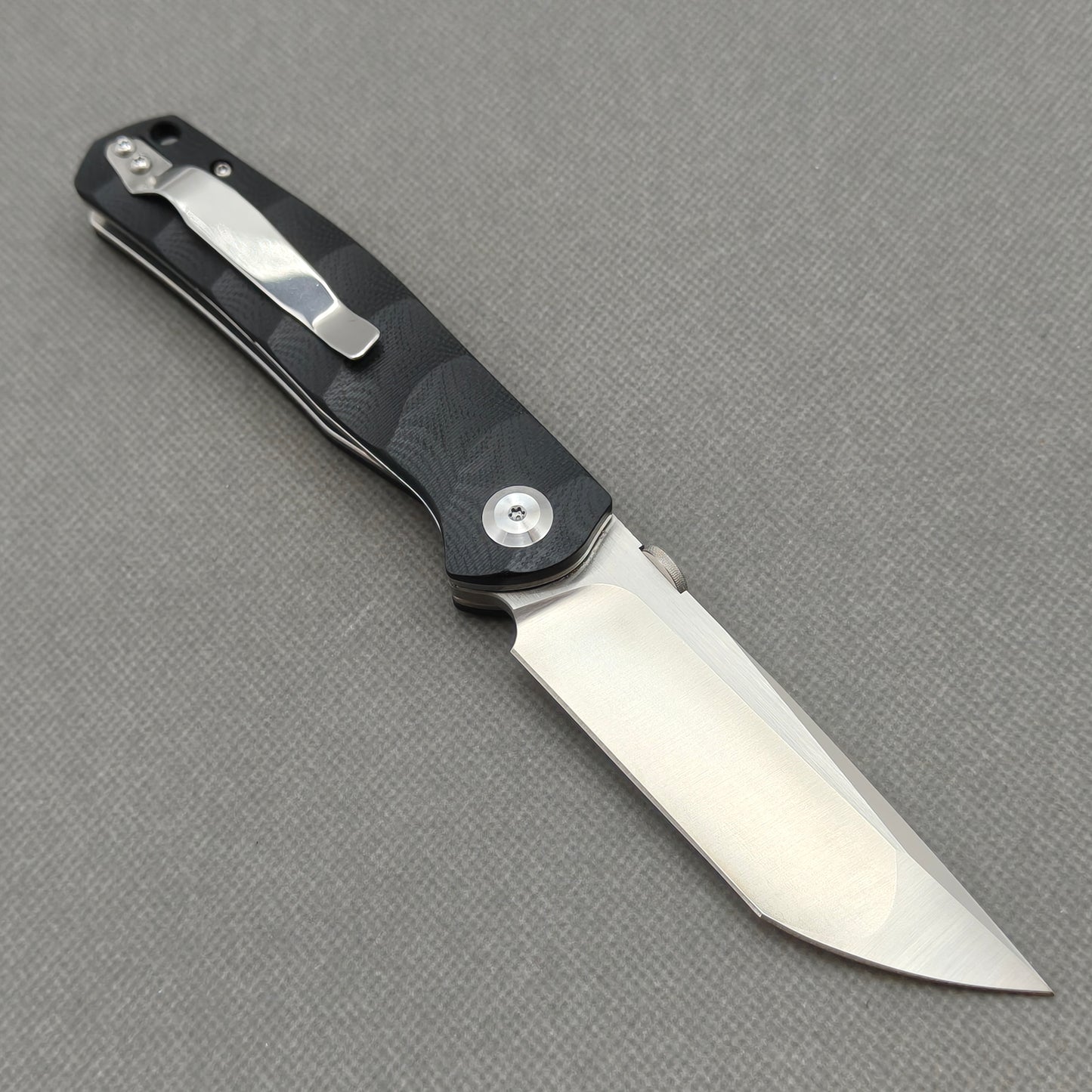 VORIXN Flipper- und Daumenpin-Messer, Edelstahl, G10-Griff (3,8" 9Cr13 Klinge) KA005