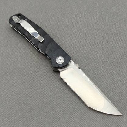VORIXN Flipper- und Daumenpin-Messer, Edelstahl, G10-Griff (3,8" 9Cr13 Klinge) KA005
