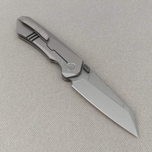 VORIXN "Aerial" Thumb Stud Knife PVD Coating Titanium Handle (3.2" M390 Blade) KB071