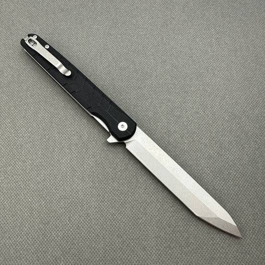 VORIXN Flipper Knife 2Cr13 & Carbon Fiber Handle (4.7" D2 Blade) KM001