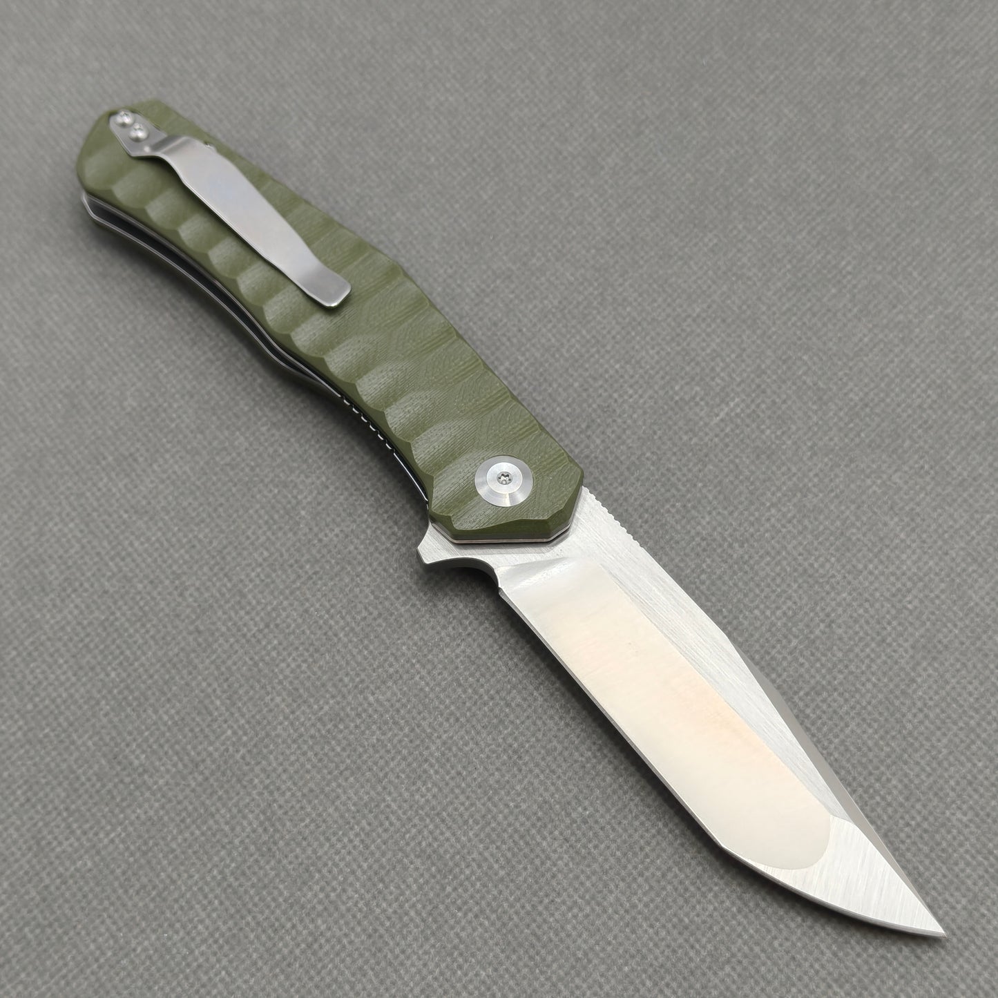 VORIXN Flipper Messer Edelstahl & G10 Griff (9,9 cm 9Cr18 Klinge) KA010
