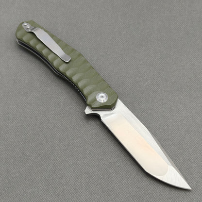 VORIXN Flipper Messer Edelstahl & G10 Griff (9,9 cm 9Cr18 Klinge) KA010