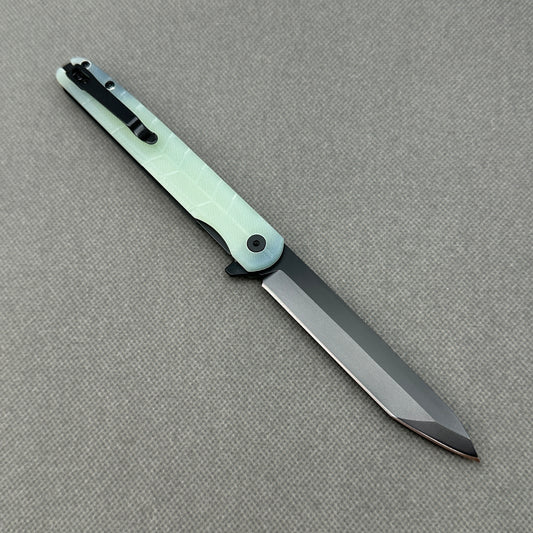 VORIXN Flipper Knife 2Cr13 & Carbon Fiber Handle (4.7" D2 Blade) KM004