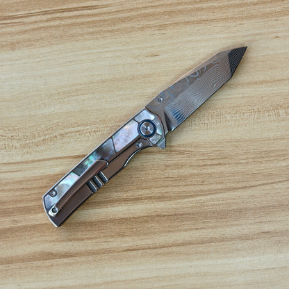 VORIXN "Ocean Mirage" Flipper & "Forest Mirage", Thumb Stud Knife (3.4" Blade) KB059. KB060, KB061, KB062, KB063