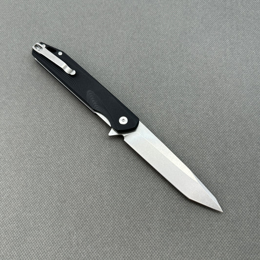 VORIXN Flipper Knife 2Cr13 & Carbon Fiber Handle (3.8" D2 Blade) KM002