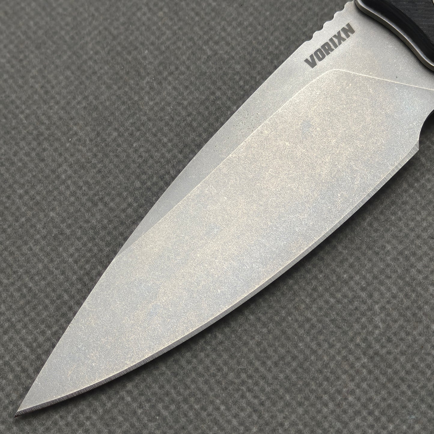 Couteau VORIXN Flipper en acier inoxydable et manche G10 (lame D2 de 3,7") KA014