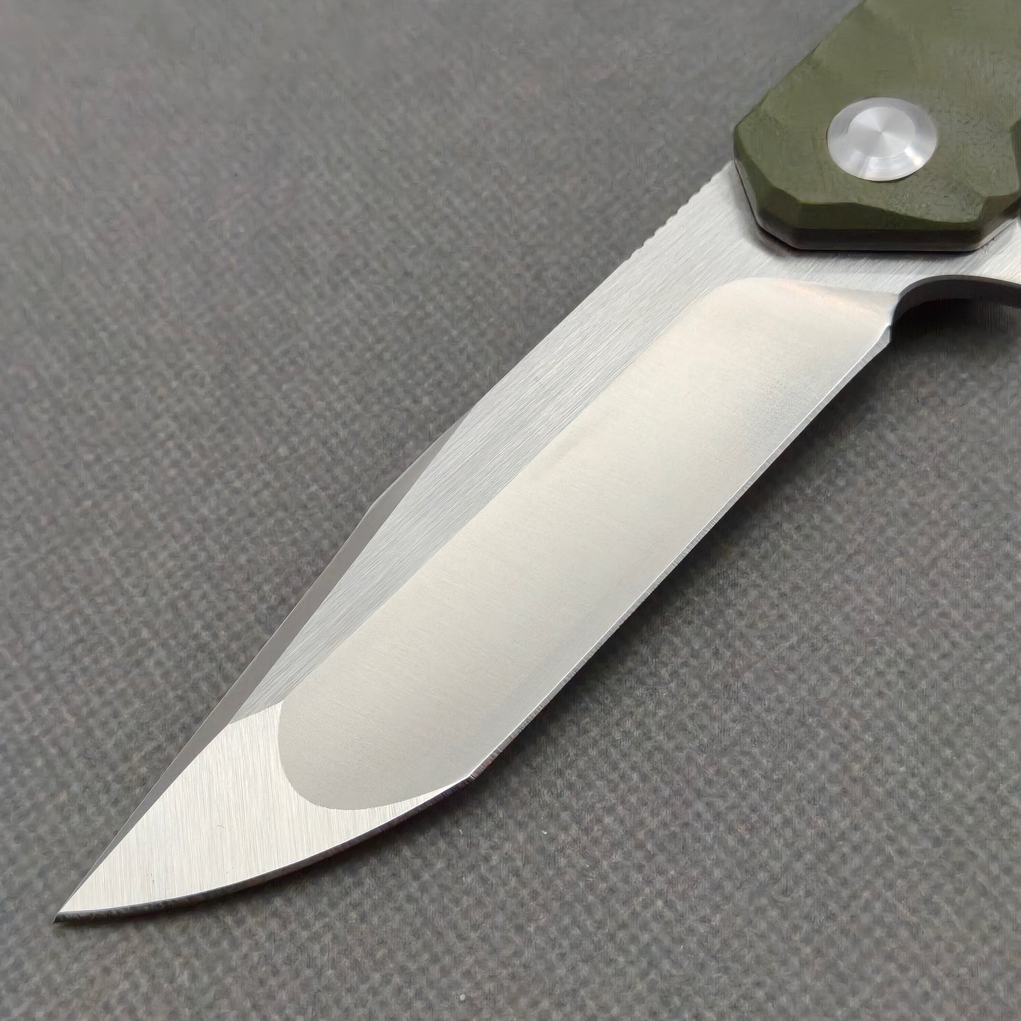 VORIXN Flipper Messer Edelstahl & G10 Griff (9,9 cm 9Cr18 Klinge) KA010