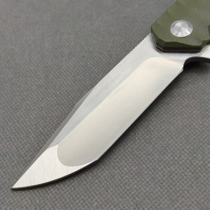 VORIXN Flipper Messer Edelstahl & G10 Griff (9,9 cm 9Cr18 Klinge) KA010