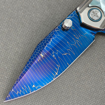 VORIXN Ocean Mirage KB100 full knife side view