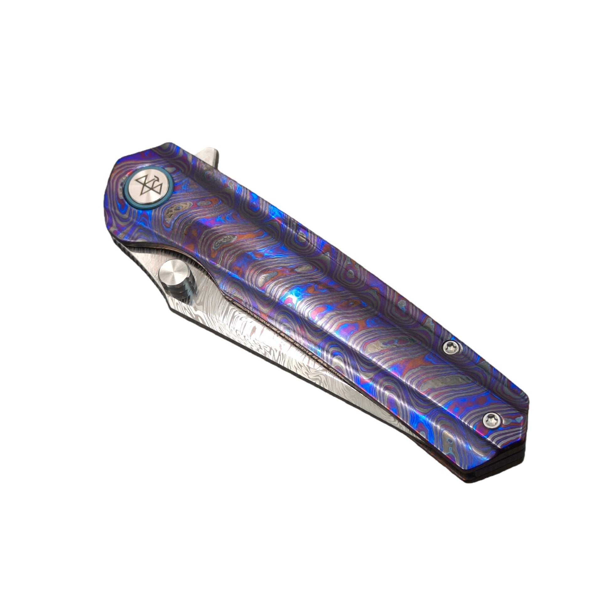 Vorixn Lumin folding knife closed showing full handle design and overall knife, non-clip side
