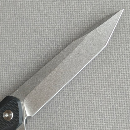 Couteau pliant VORIXN Flipper avec manche en fibre de carbone et acier 2Cr13 (lame D2 de 3,8") KM002