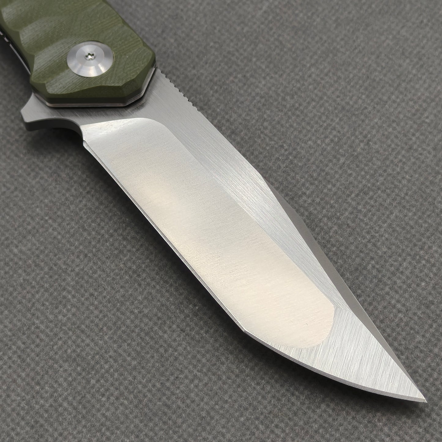 VORIXN Flipper Messer Edelstahl & G10 Griff (9,9 cm 9Cr18 Klinge) KA010