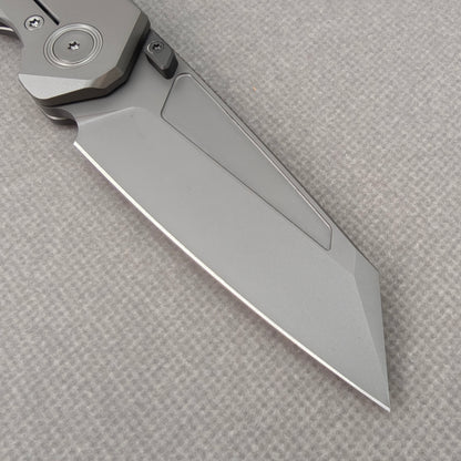 VORIXN "Aerial" Thumb Stud Knife PVD Coating Titanium Handle (3.2" M390 Blade) KB071