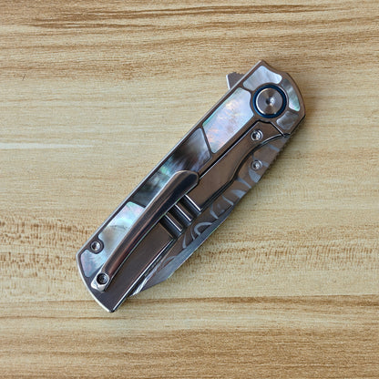 VORIXN "Ocean Mirage" Flipper & "Forest Mirage", Thumb Stud Knife (3.4" Blade) KB059. KB060, KB061, KB062, KB063