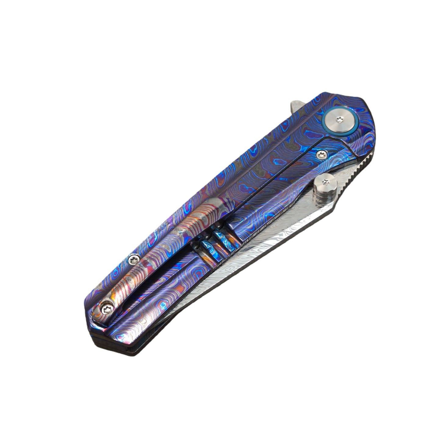 Vorixn Lumin folding knife closed showing full handle design and overall knife, clip side