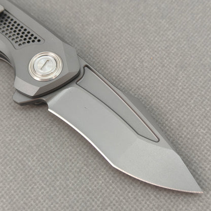 VORIXN "Aerial" Flipper Knife PVD Coating Titanium Handle (2.8" CPM S35VN Blade) KB072