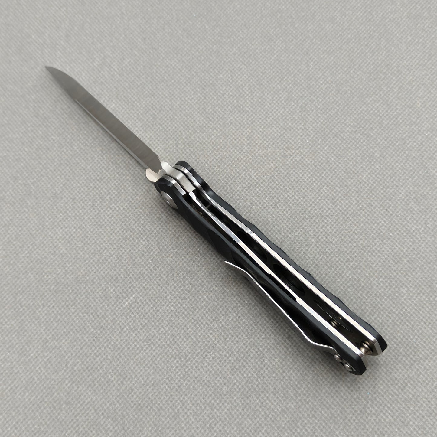 VORIXN Flipper- und Daumenpin-Messer, Edelstahl, G10-Griff (3,8" 9Cr13 Klinge) KA005