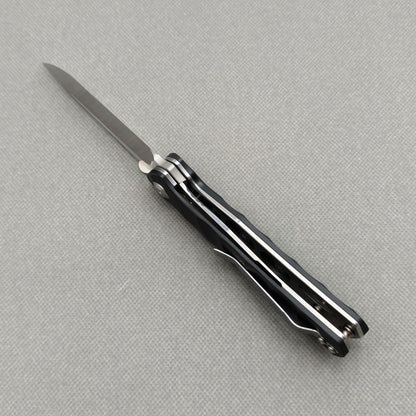 VORIXN Flipper- und Daumenpin-Messer, Edelstahl, G10-Griff (3,8" 9Cr13 Klinge) KA005