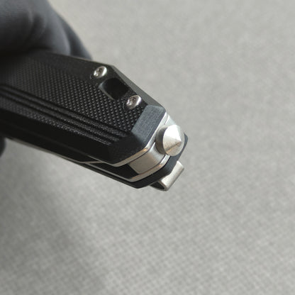 Couteau pliant VORIXN Flipper avec manche en fibre de carbone et acier 2Cr13 (lame D2 de 3,8") KM002