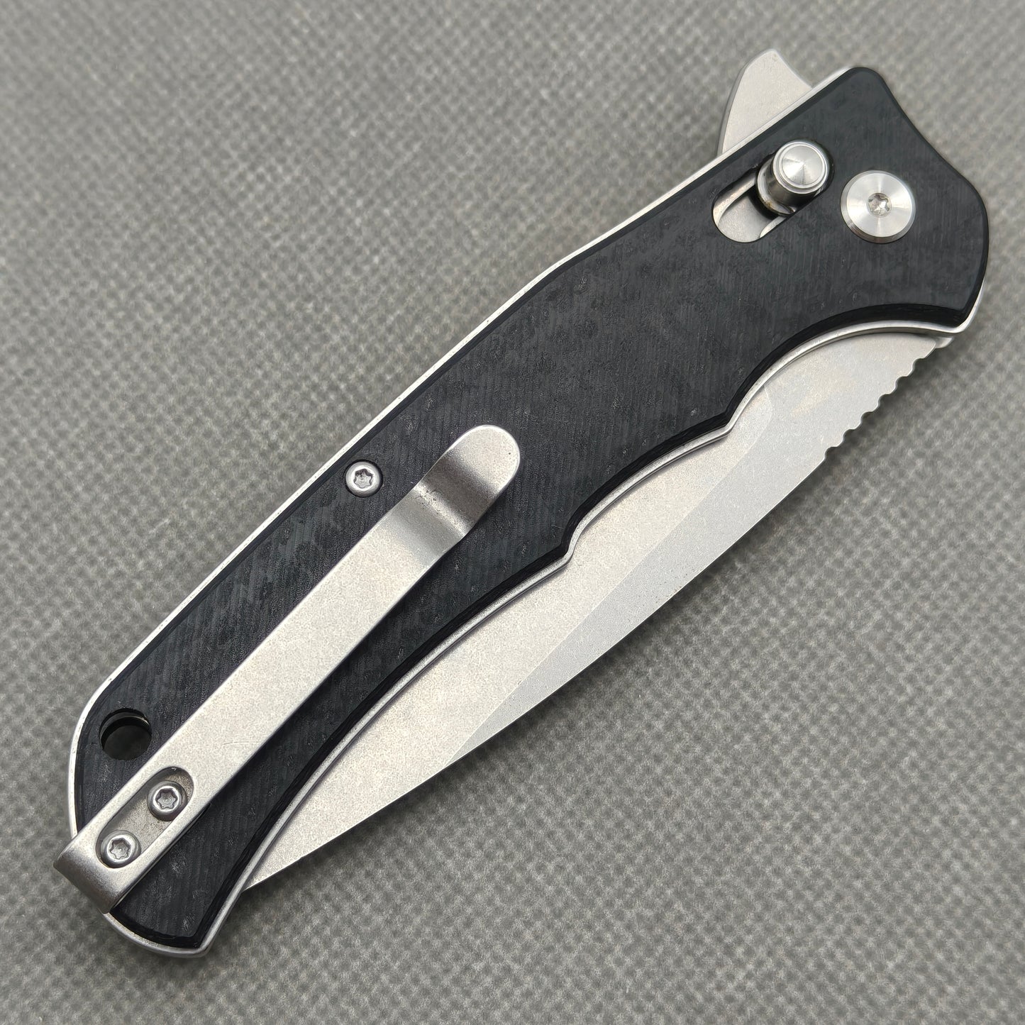 Couteau VORIXN Flipper en acier inoxydable et manche G10 (lame D2 de 3,7") KA014