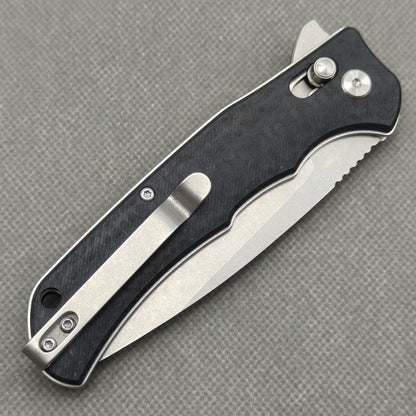Couteau VORIXN Flipper en acier inoxydable et manche G10 (lame D2 de 3,7") KA014