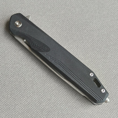 Couteau pliant VORIXN Flipper avec manche en fibre de carbone et acier 2Cr13 (lame D2 de 3,8") KM002
