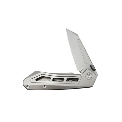 VORIXN Aerial KB071 half-open folding knife, non-clip side, titanium handle horizontal