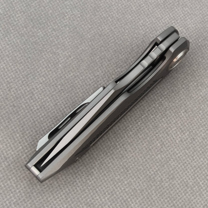 VORIXN "Aerial" Flipper Knife PVD Coating Titanium Handle (2.8" CPM S35VN Blade) KB072