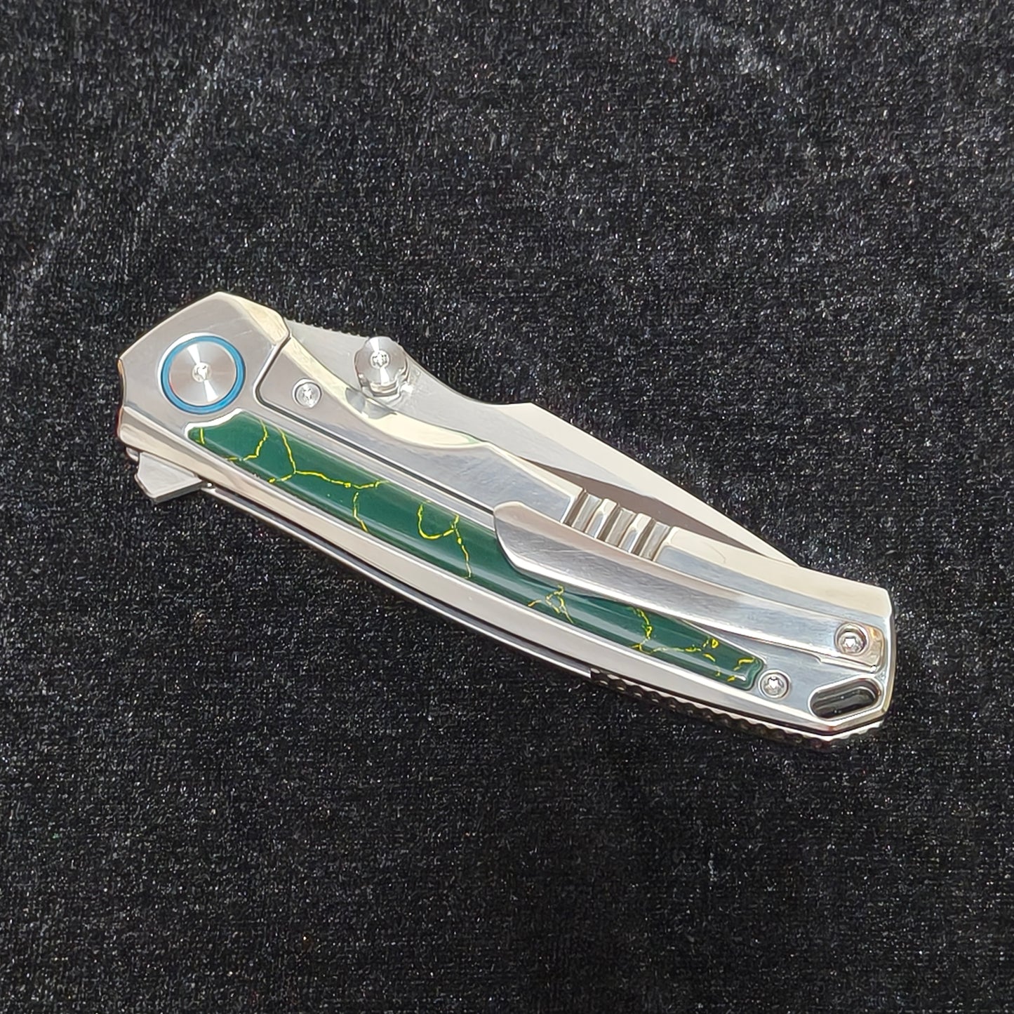 VORIXN Verdant folding knife closed clip side full view