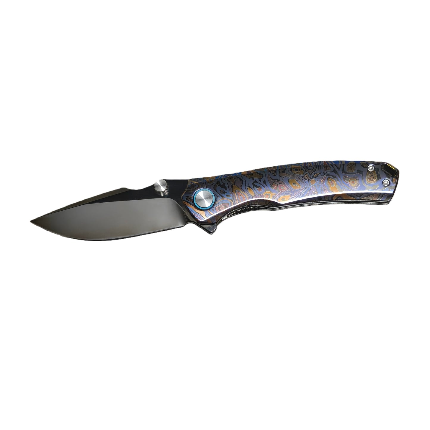 VORIXN Topograph Zirconium VG10 folding knife open non-clip side blade horizontal position