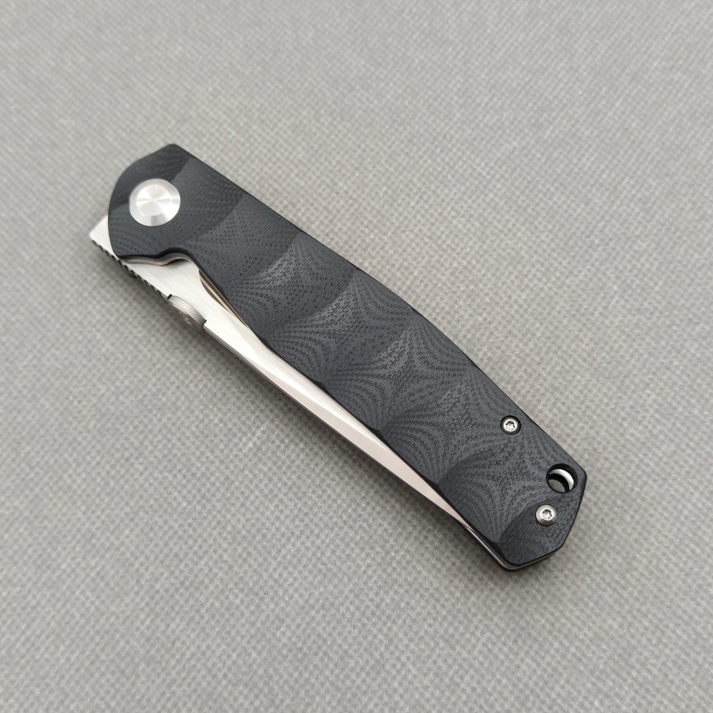 VORIXN Flipper- und Daumenpin-Messer, Edelstahl, G10-Griff (3,8" 9Cr13 Klinge) KA005