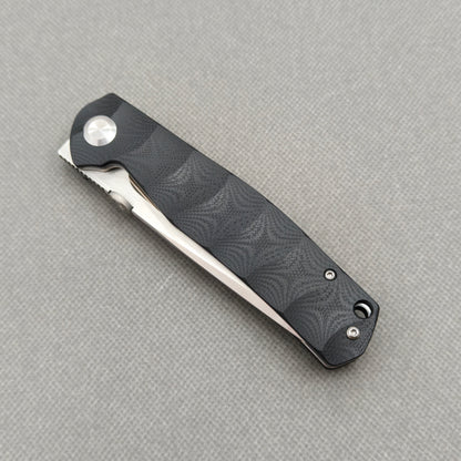 VORIXN Flipper- und Daumenpin-Messer, Edelstahl, G10-Griff (3,8" 9Cr13 Klinge) KA005