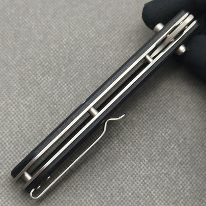 Couteau VORIXN Flipper en acier inoxydable et manche G10 (lame D2 de 3,7") KA014
