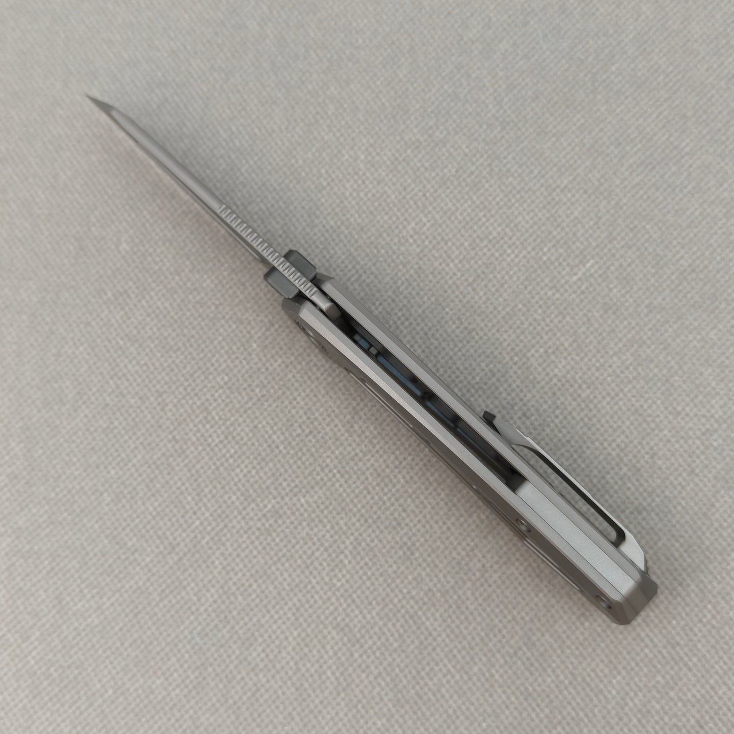 VORIXN "Aerial" Thumb Stud Knife PVD Coating Titanium Handle (3.2" M390 Blade) KB071