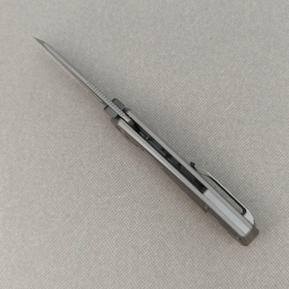 VORIXN "Aerial" Thumb Stud Knife PVD Coating Titanium Handle (3.2" M390 Blade) KB071