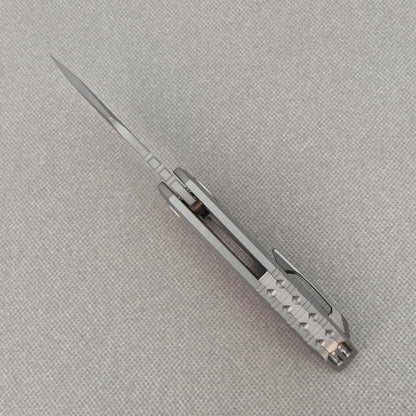 VORIXN "Aerial" Flipper Knife PVD Coating Titanium Handle (2.8" CPM S35VN Blade) KB072