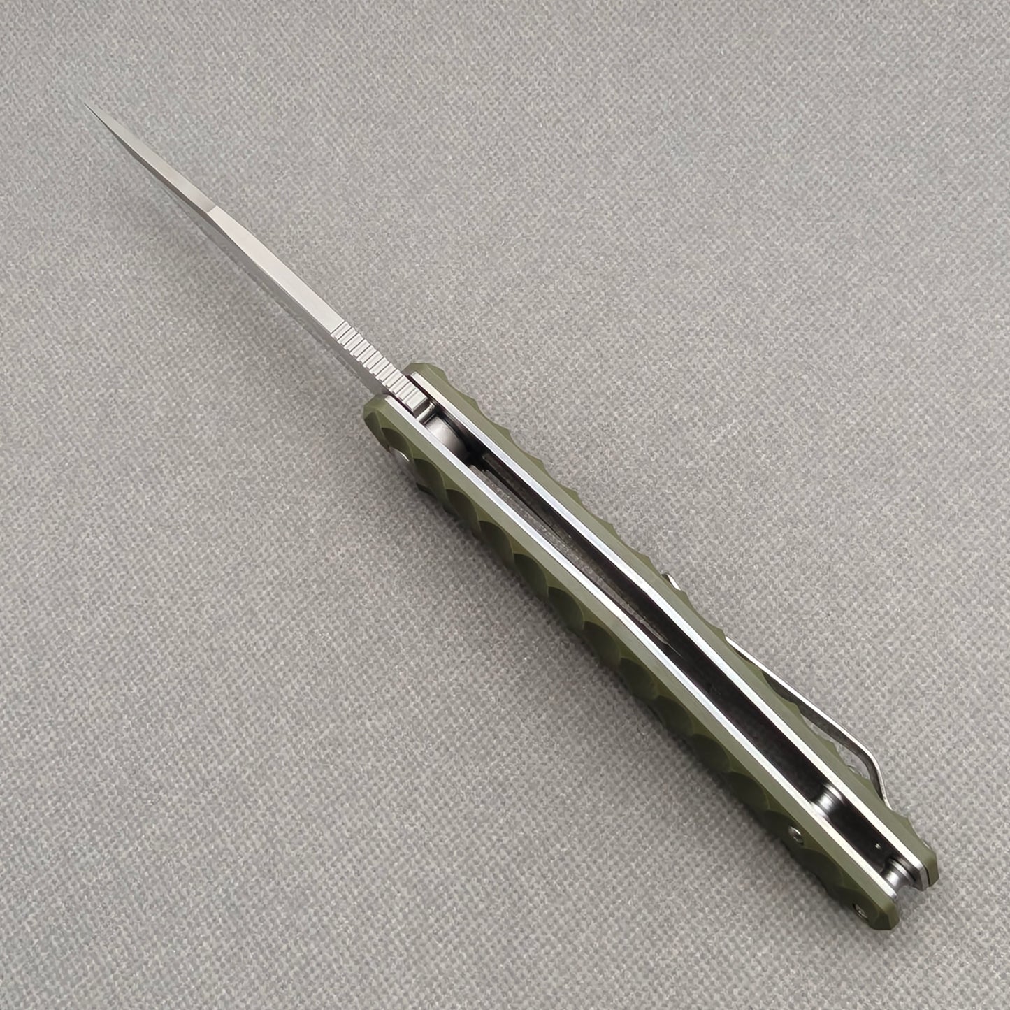 VORIXN Flipper Messer Edelstahl & G10 Griff (9,9 cm 9Cr18 Klinge) KA010