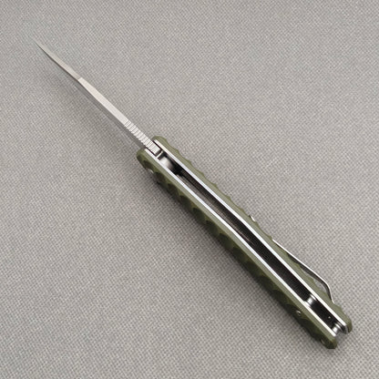 VORIXN Flipper Messer Edelstahl & G10 Griff (9,9 cm 9Cr18 Klinge) KA010