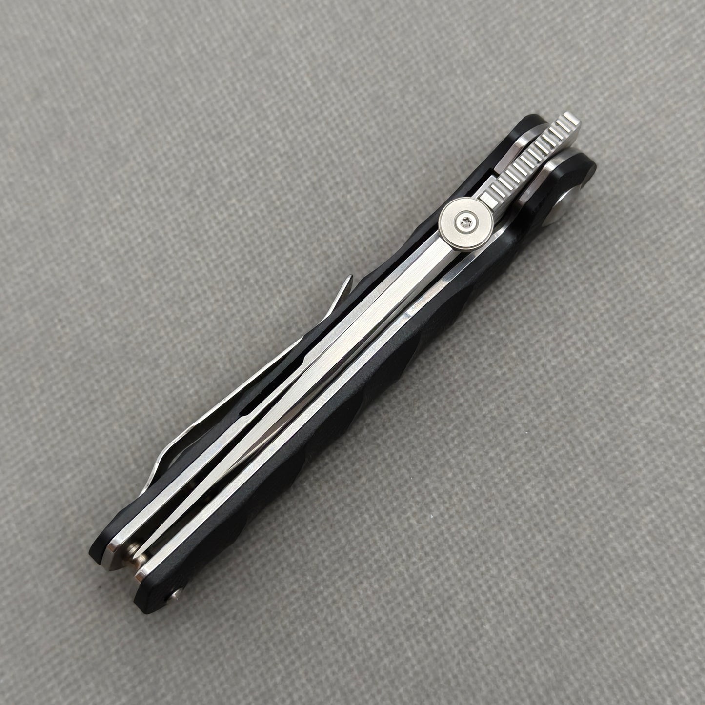 VORIXN Flipper- und Daumenpin-Messer, Edelstahl, G10-Griff (3,8" 9Cr13 Klinge) KA005